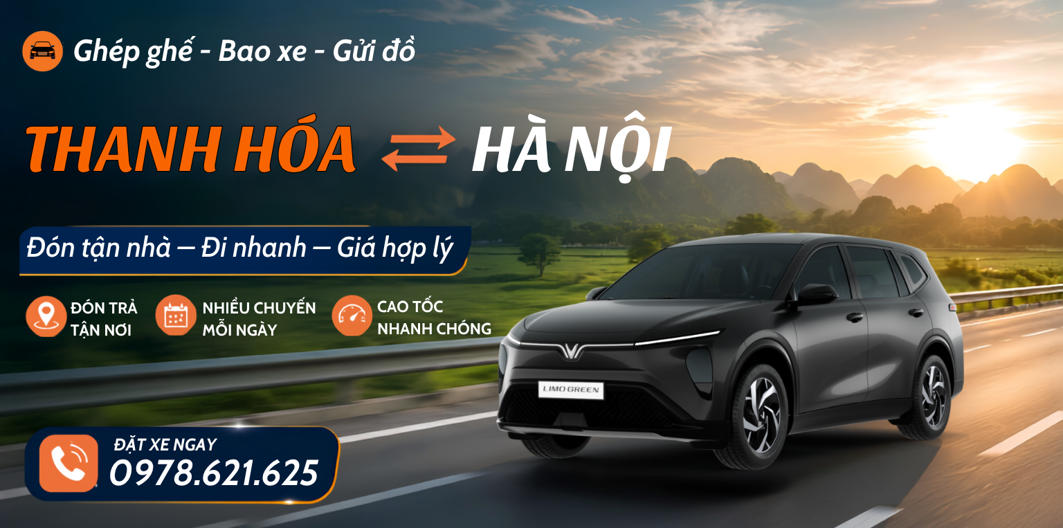 Xe ghép Thanh Hóa đi Hà Nội giá tốt nhất